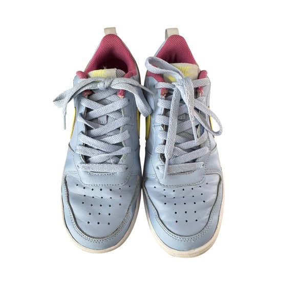 Nike Shoes - Nike Court Borough Low 2 Light Blue Pink Yellow Sneakers BQ5448-405 Womens 6.5